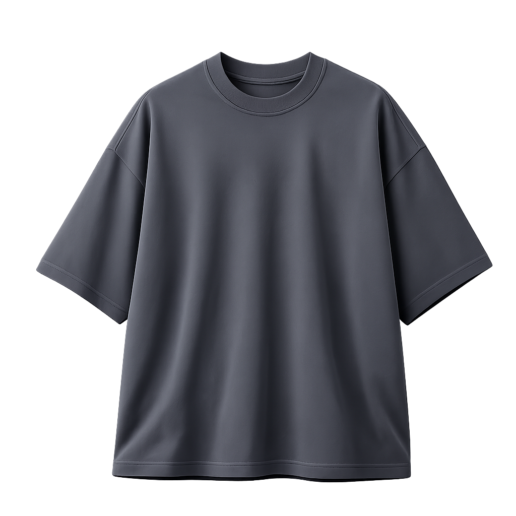 Iron Grey Tee – Oversized Heavyweight Sada T-Shirt