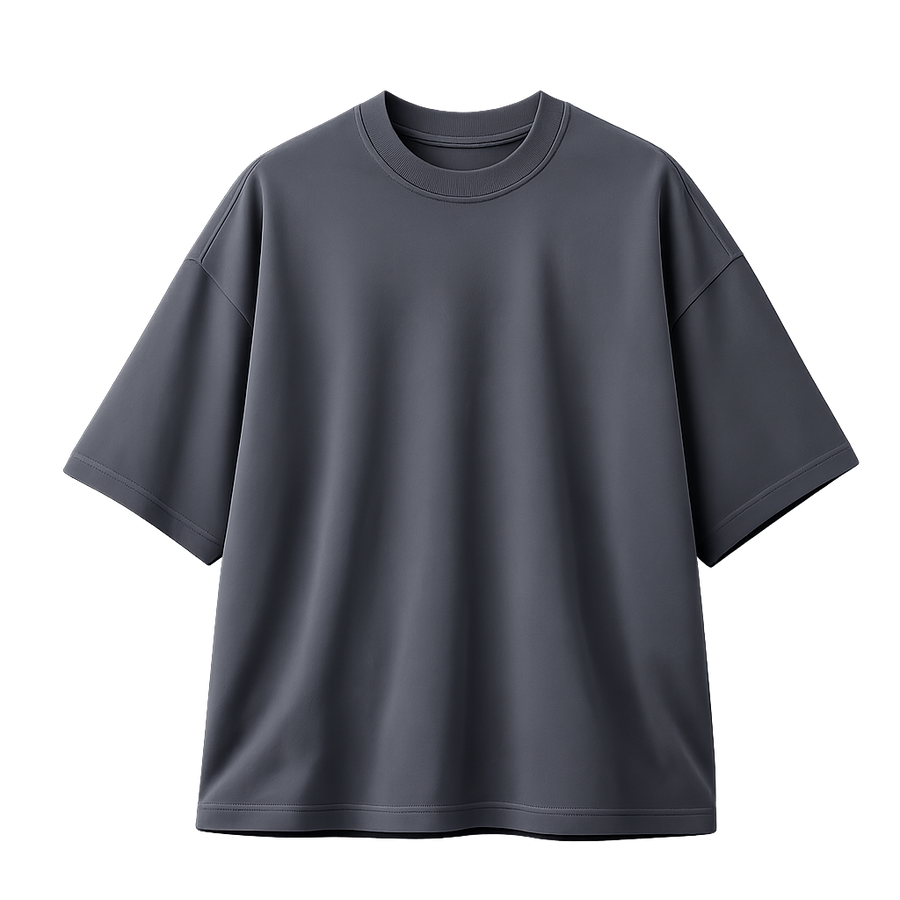 Iron Grey Tee – Oversized Heavyweight Sada T-Shirt