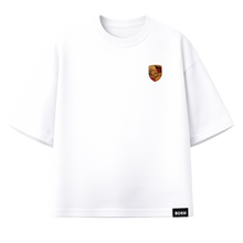 BORM Printed Oversized T-Shirt – Pursche (Of White)