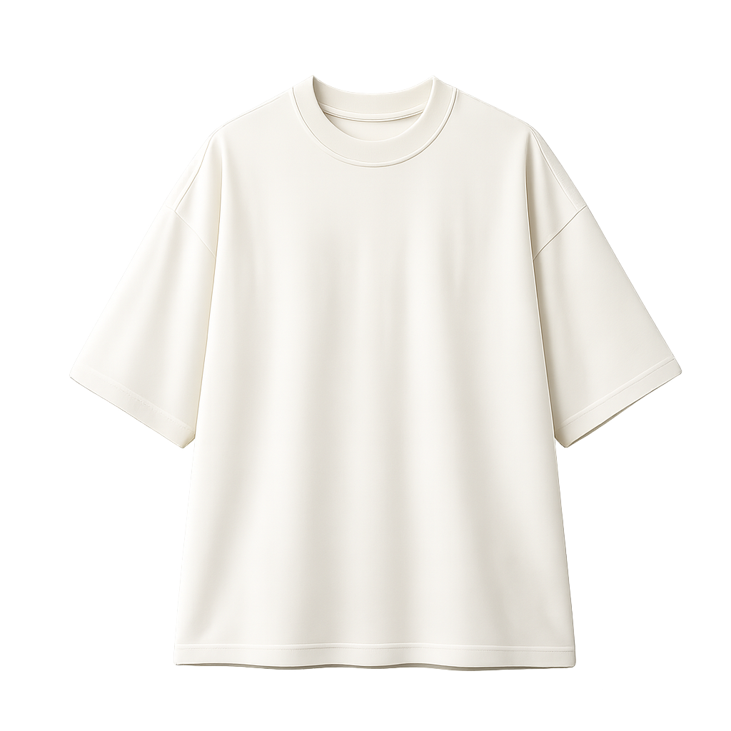 Off White Tee – Oversized Heavyweight Sada T-Shirt