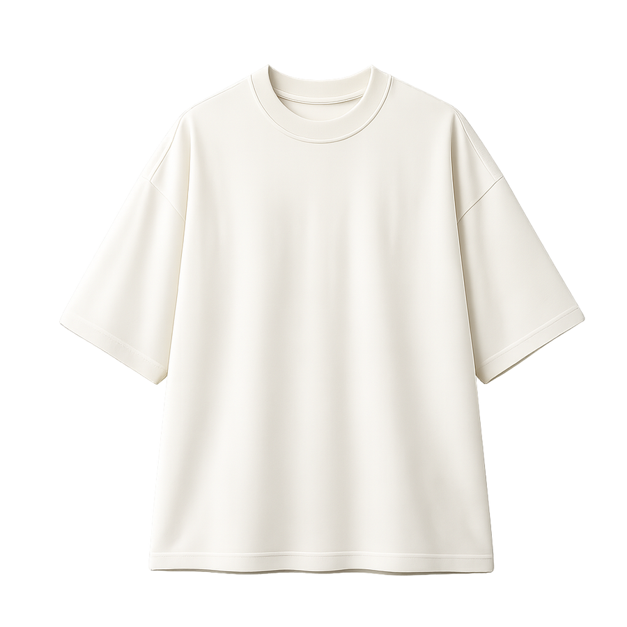 Off White Tee – Oversized Heavyweight Sada T-Shirt