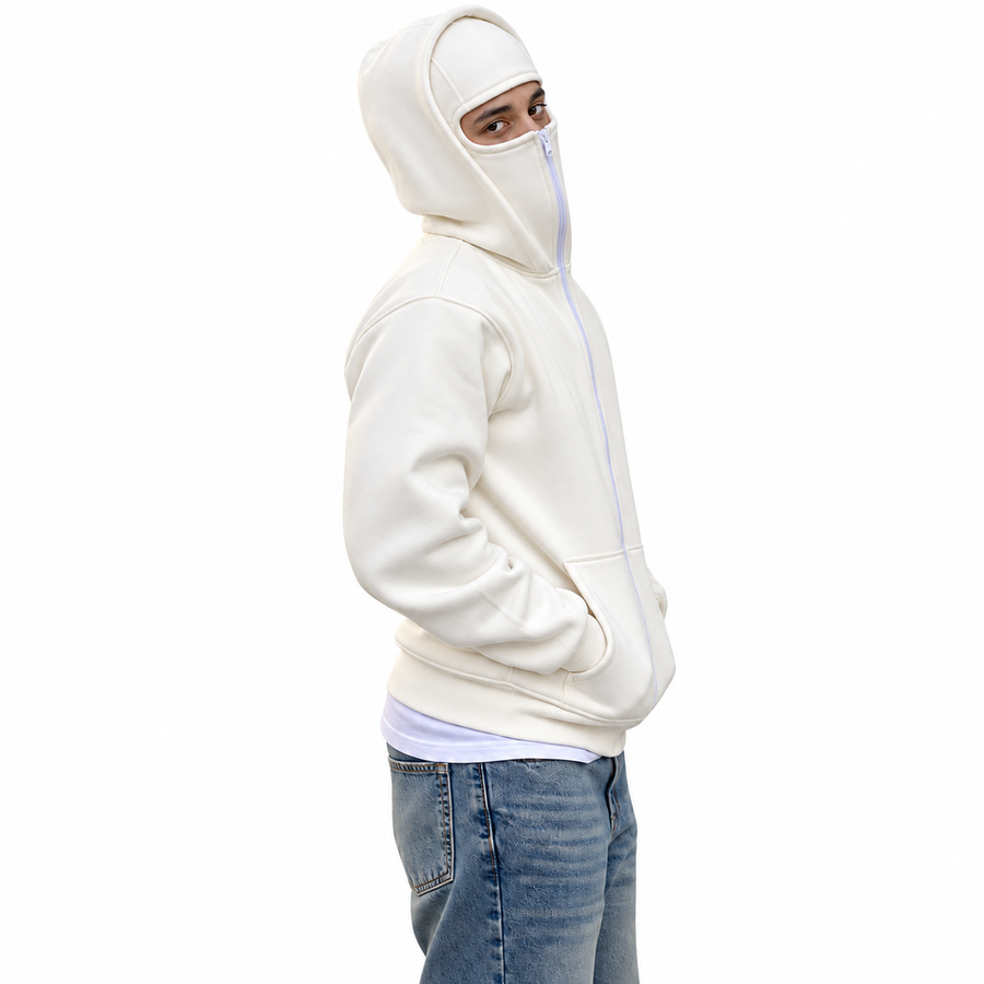 BORM Balaclava Hoodie — Off White