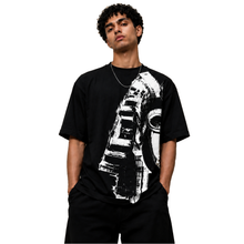 BORM Printed Oversized T-Shirt – Mechanical Vision (Black)