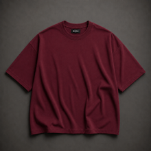Burgundy Tee – Oversized Heavyweight Sada T-Shirt