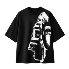 BORM Printed Oversized T-Shirt – Mechanical Vision (Black)